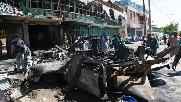 Pojazd zniszczony podczas zamachu