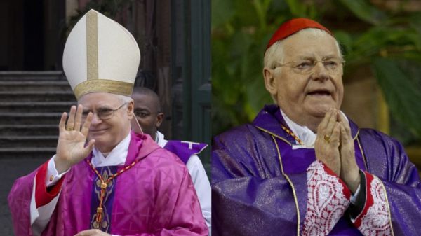 Od lewej: kardynałowie Odilo Scherer i Angelo Scola