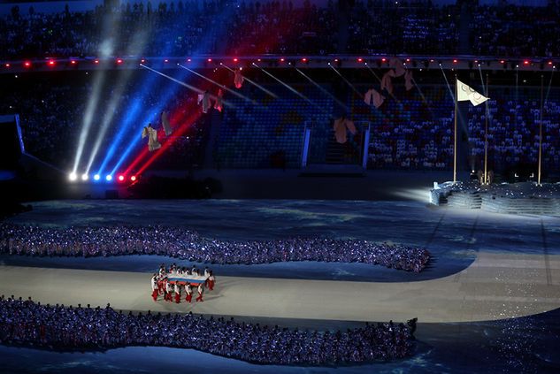 Ceremonia otwarcia Zimowych Igrzysk Olimpijskich w Soczi (fot. Matthew Stockman/Getty)