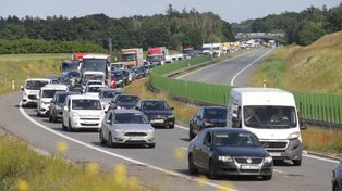 Ogromne korki na autostradzie A1 w Kujawsko-Pomorskiem. Wielokilometrowe zatory