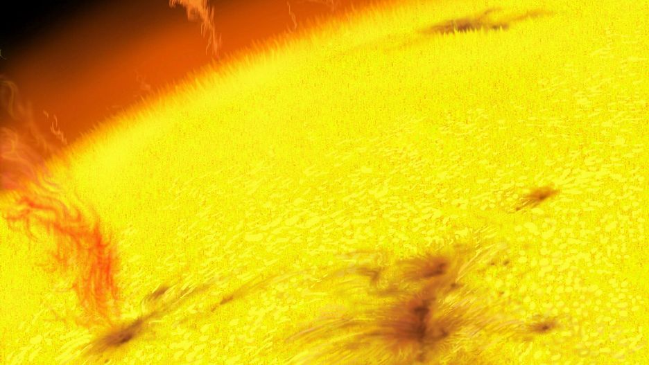 Bridgeman Images kosmosPIX4583453 Surface of the Sun - Illustration; (add.info.: Surface of the Sun - Illustration); Photo ?? Novapix.� Ron Miller