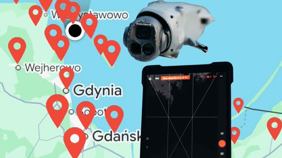 Kilkanaście dronów leciało w nieznanym kierunku