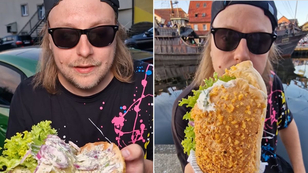 Mr Kryha testował hot doga ze śledziem