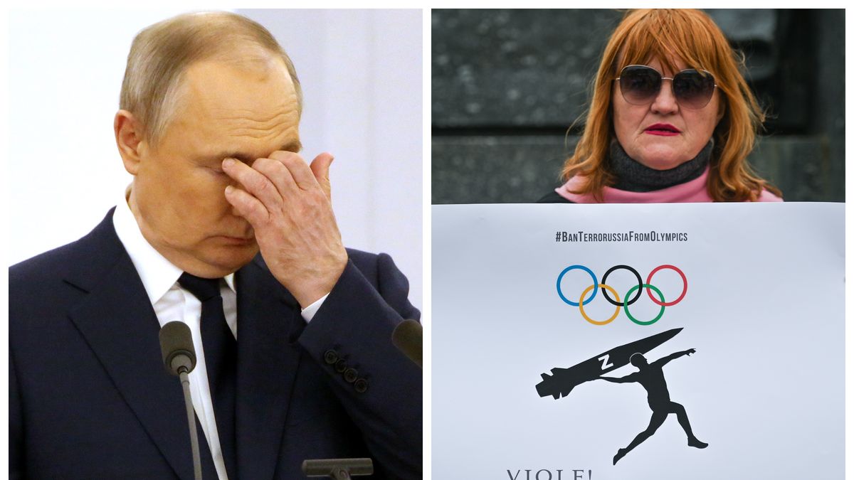 Zdjęcie okładkowe artykułu: Getty Images / Artur Widak/NurPhoto oraz Contributor / Władimir Putin - jako fan sportu - z pewnością nie będzie zadowolony, jeżeli zawodników z Rosji zabraknie podczas IO w Paryżu. W Polsce (i nie tylko) odbyły się manifestacje przeciwko dopuszczeniu Ros