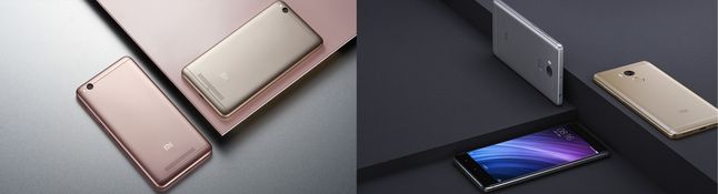 Xiaomi Redmi 4A (z lewej) i Redmi 4 (z prawej)