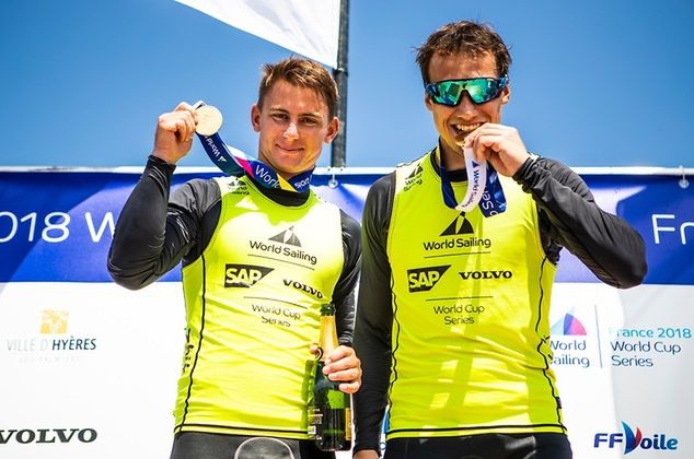 Dominik Buksak i Szymon Wierzbicki (fot. Tomas Moya / Sailing Energy / World Sailing)