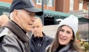 Biden i uchodźcy z Ukrainy. Spontaniczne podziękowania na ulicy