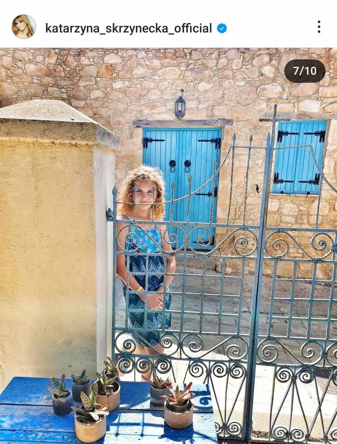 Kasia Skrzynecka z rodziną na Cyprze