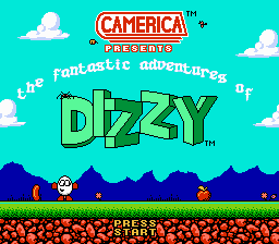 Oryginalna rozdzielczość „The Fantastic Adventures of Dizzy” na konsolę Famicom.