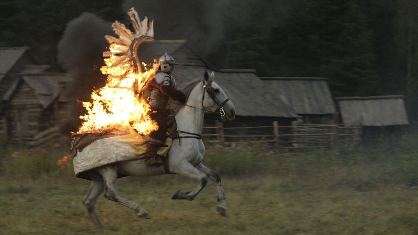 Husaria na planie zdjęciowym rosyjskiego filmu "1612"