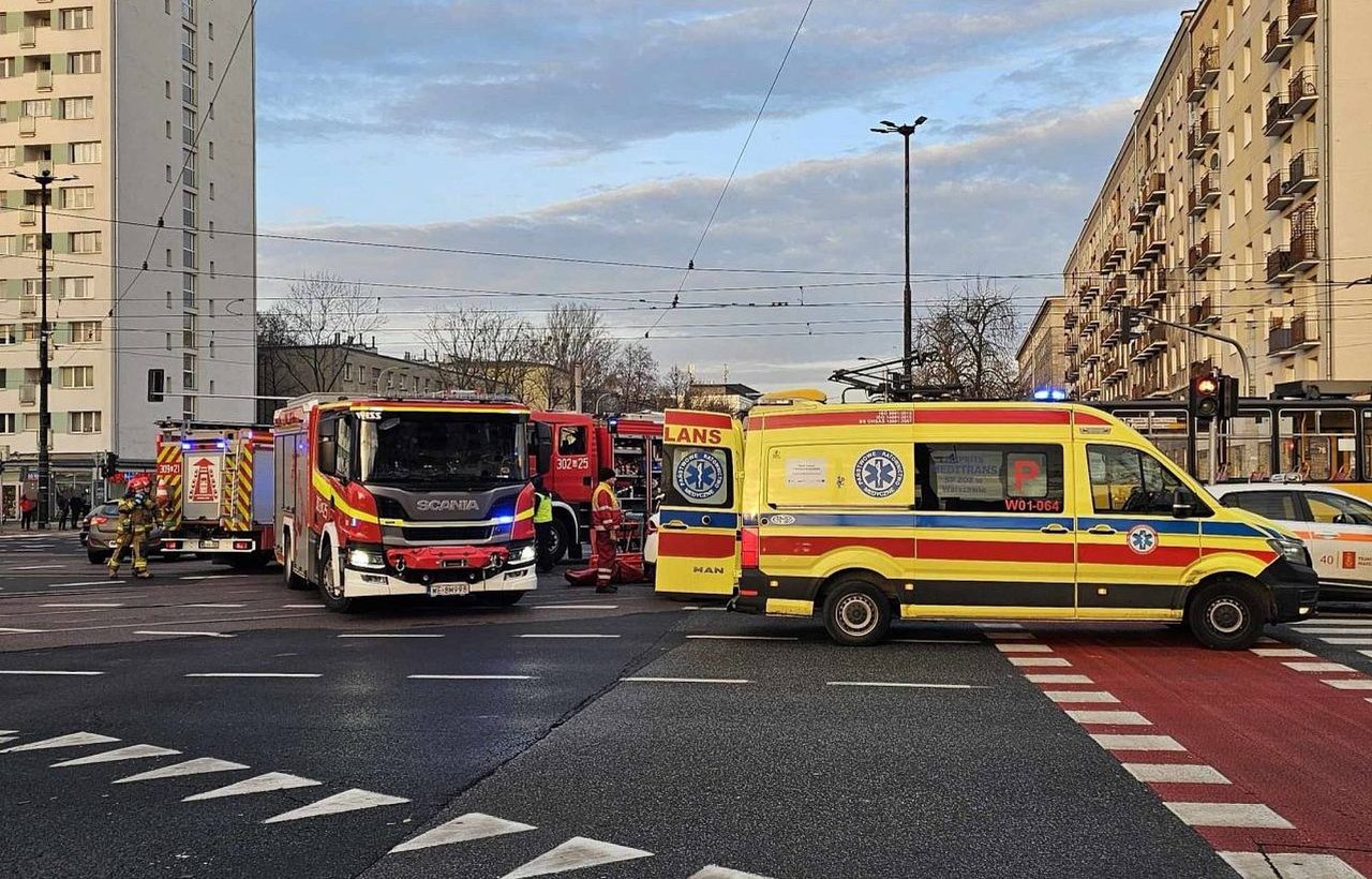 Dramat na torowisku. Tramwaj potrącił mężczyznę