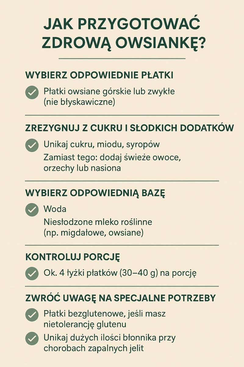 Jak przygotować zdrową owsiankę?