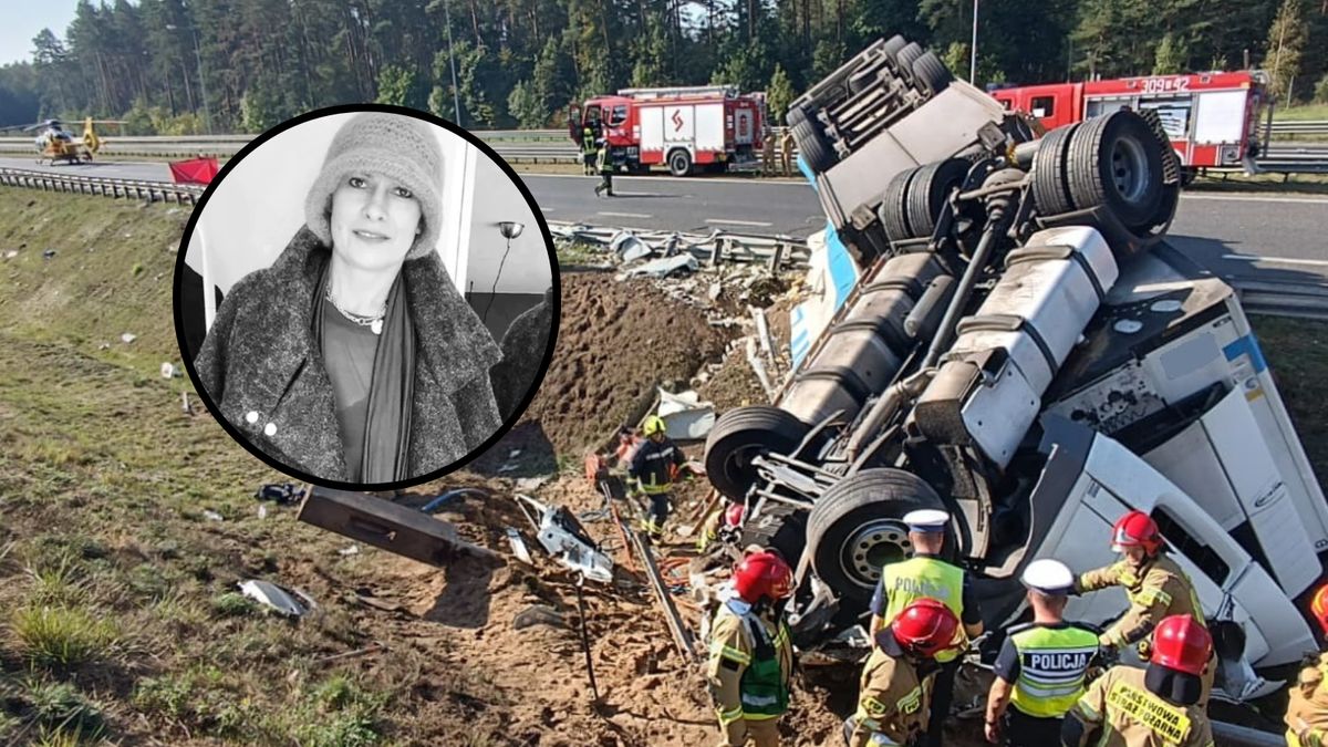 W wypadku pod Olsztynem zginęli Agnieszka Guz z 15-letnim synem oraz kierowca tira