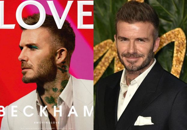 David Beckham W MAKIJAŻU na okładce magazynu "Love" (FOTO)