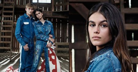 Dzieci Cindy Crawford w kampanii Calvina Kleina