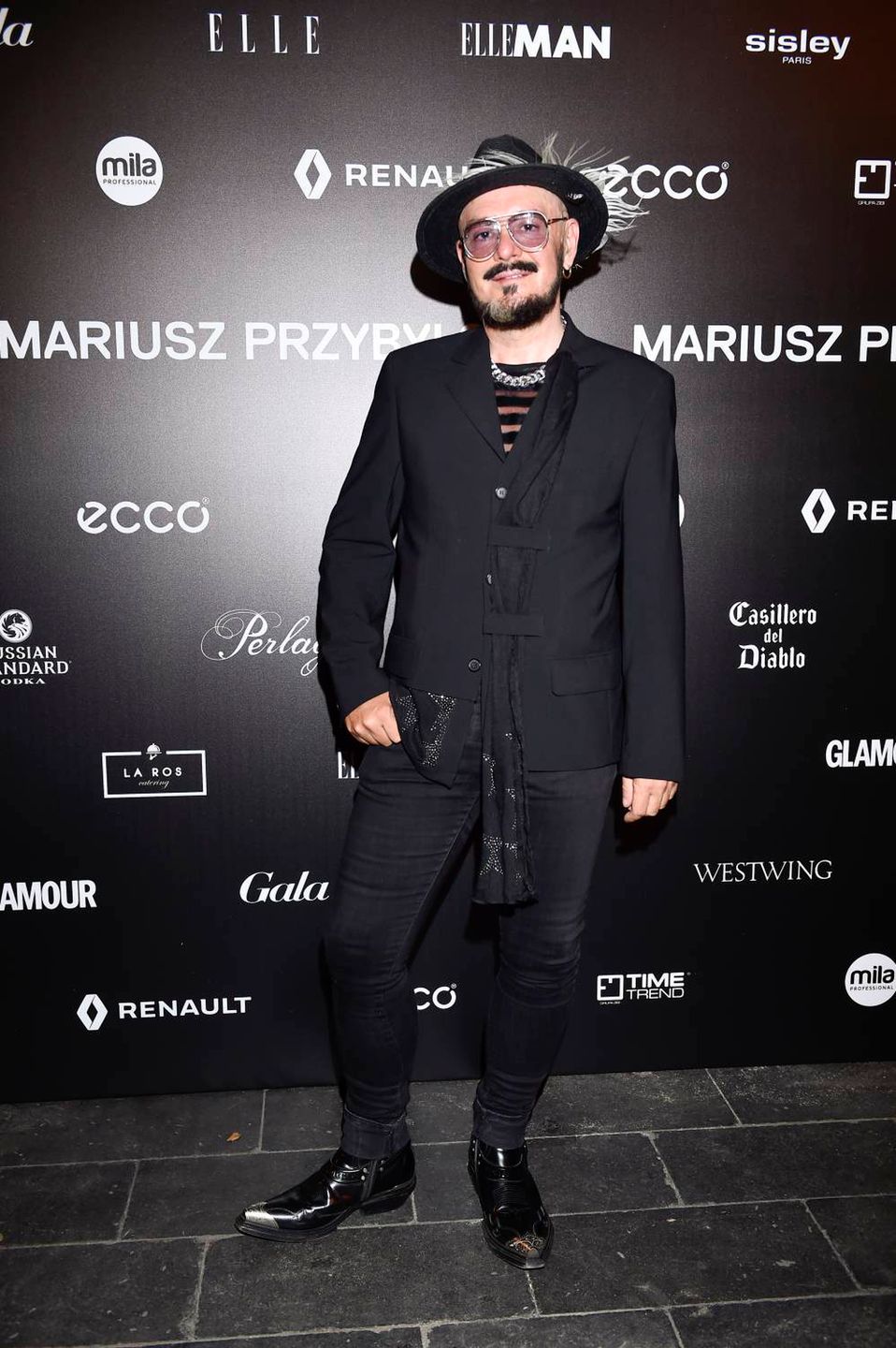 Tomasz Jacyków na pokazie Mariusza Przybylskiego