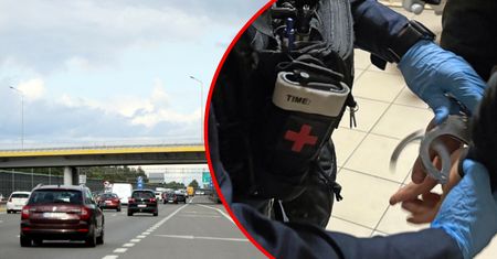 Karambol na A2. Ukrainiec omijał korek pod prąd, czeka go deportacja
