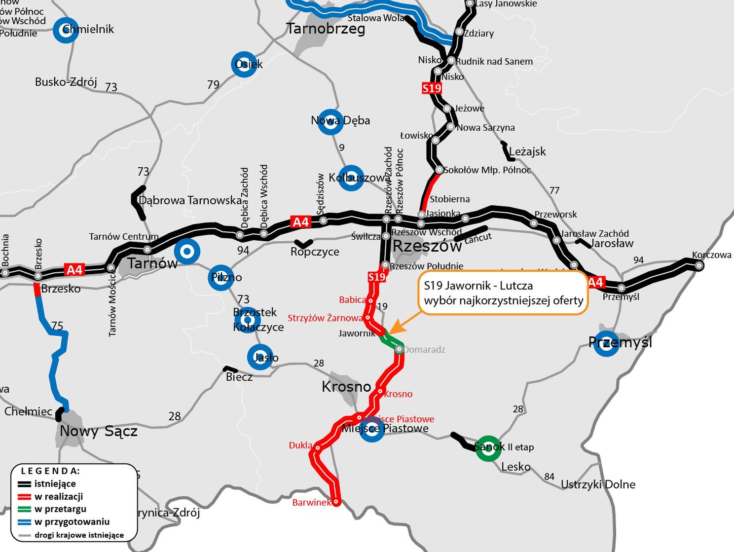Trasa S19 w woj. podkarpackim