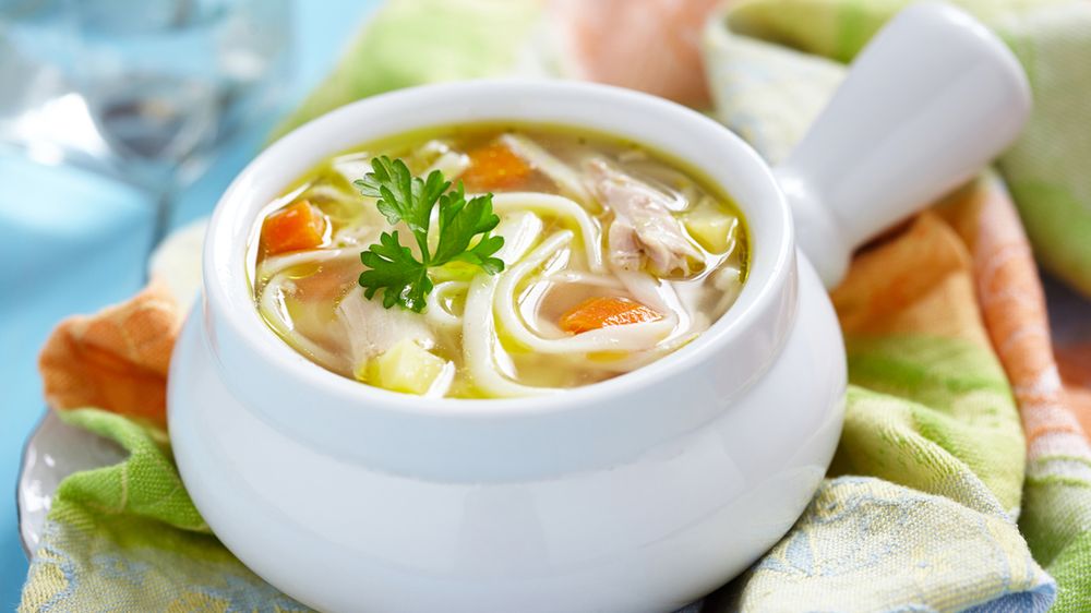 Zagęszczony rosół z makaronem (do kupienia gotowy do spożycia)