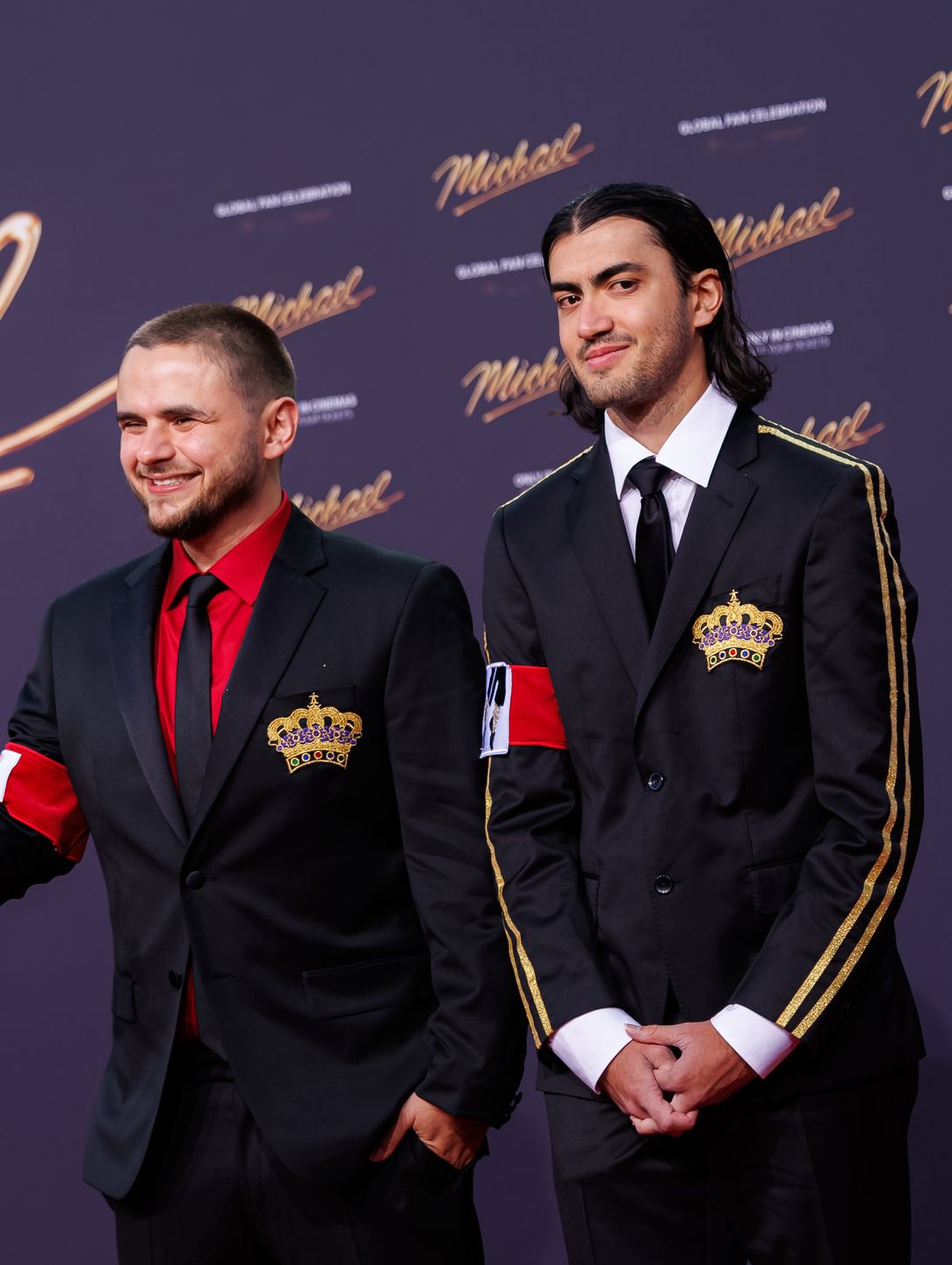 Blanket i Prince Jacksonowie na premierze filmu "Michael"