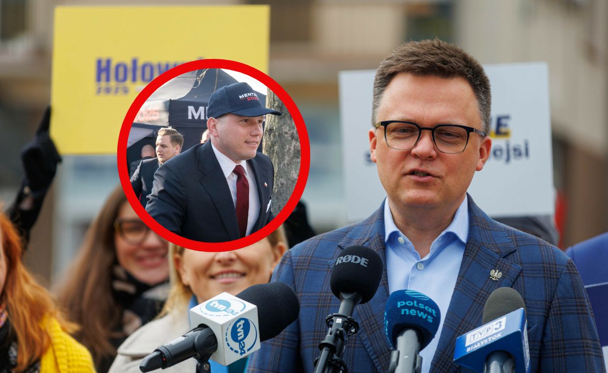 "Bredzi". Hołownia ostro o słowach Mentzena