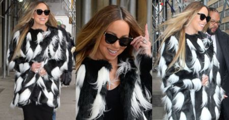 Mariah Carey promuje nowy krążek w futrzanym płaszczu à la Cruella De Mon