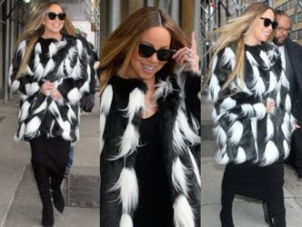 Mariah Carey promuje nowy krążek w futrzanym płaszczu à la Cruella De Mon