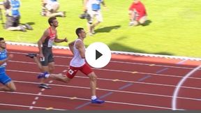 ME: 400 m bpł (eliminacje): zwycięski bieg Patryka Adamczyka
