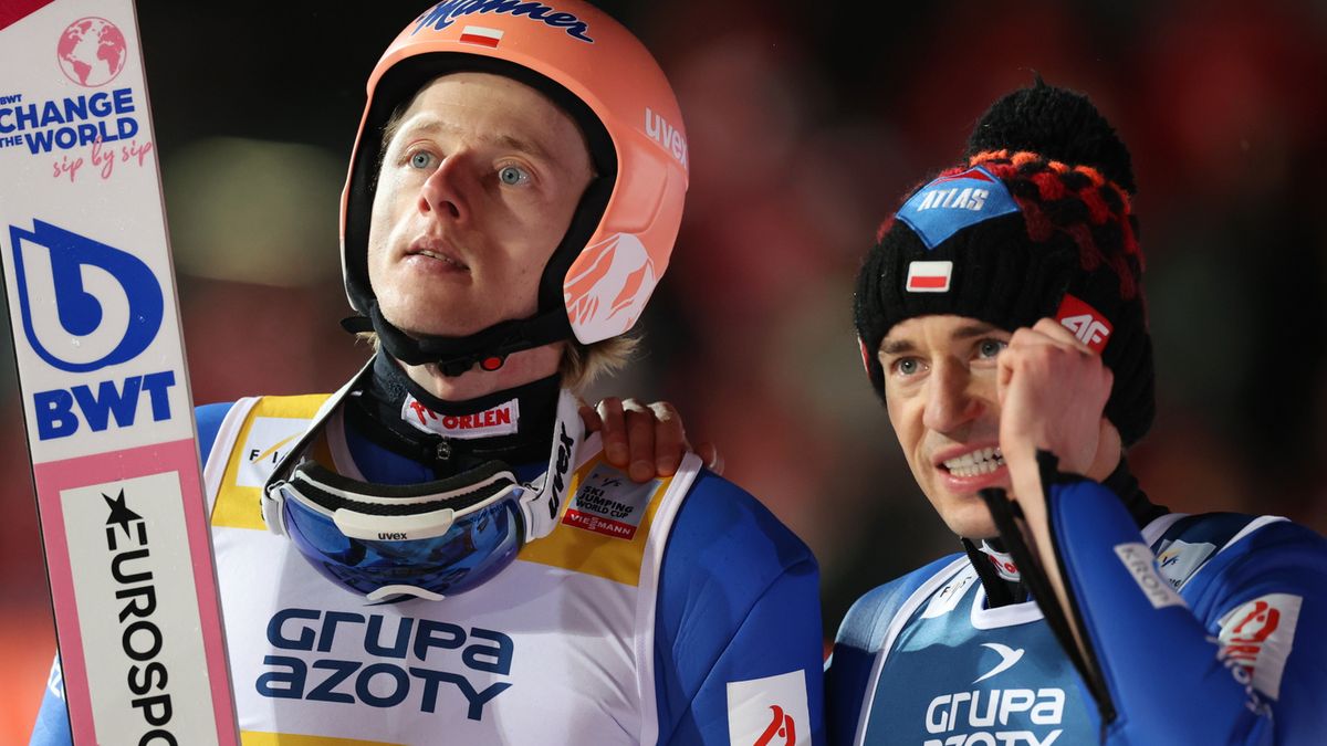 Na zdjęciu od lewej: Dawid Kubacki i Kamil Stoch