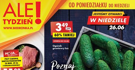 Biedronka nowa gazetka 20.06-26.06. Promocje Biedronka od poniedziałku 20 czerwca