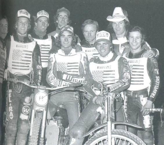 USA’82. Od lewej Bobby Schwartz, John Cook, Ron Preston, Denis Sigalos, Scott Autrey, Bruce Penhall i Kelly Moran