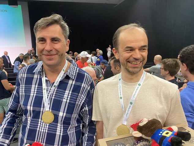 Mistrzowie świata par open – Krzysztof Buras (z lewej) i Piotr Lutostański