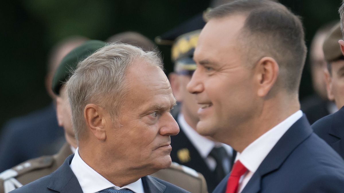 Premier Donald Tusk i prezydent Karol Nawrocki