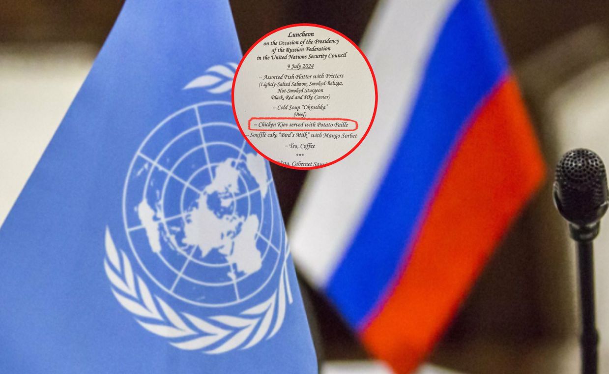 Russian UN reception sparks outrage with 'chicken Kiev' menu