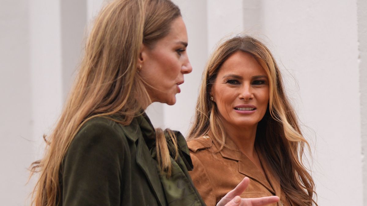 UK Hosts President Trump And First Lady Melania Trump For State Visit - Day ThreeWINDSOR, ENGLAND - SEPTEMBER 18: Catherine, Princess of Wales (left) and First Lady Melania Trump after meeting members of the Scouts' Squirrels programme in Frogmore Gardens during the State visit by the President of the United States of America and U.S. First Lady Melania Trump, on September 18, 2025 in Windsor, England. (Photo by Yui Mok - WPA Pool/Getty Images)WPA Pool