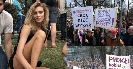 Anja Rubik do "polskich sióstr" spod Sejmu: "Jestem z Wami! Wspieram Was!"