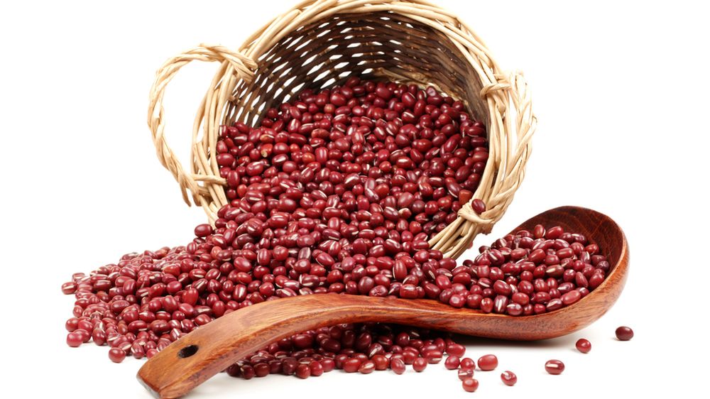 Surowa czerwona fasola nerkowata