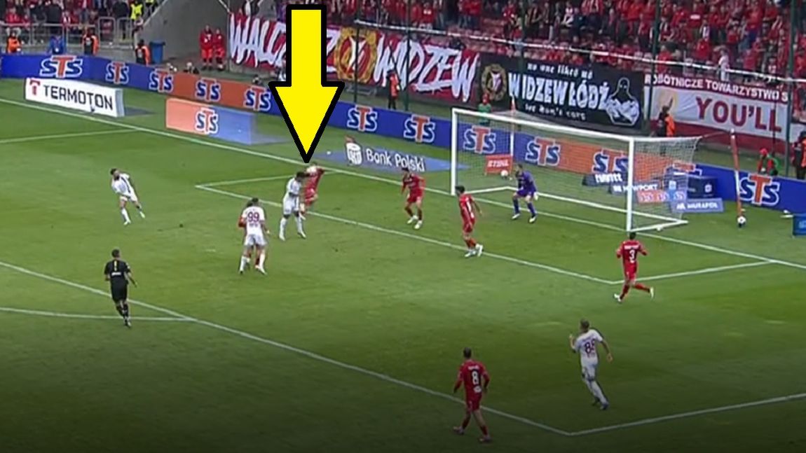 Twitter / Screen / Canal+Sport / Na zdjęciu: Lamine Diaby-Fadiga strzelił zwycięskiego gola w Łodzi