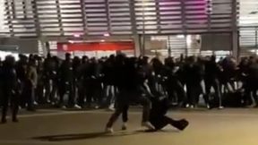 Brutalne sceny. Kibole rzucili się na siebie przed meczem