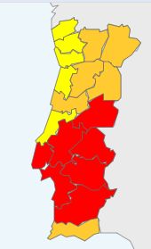Czerwone alerty w Portugalii z powodu alertów