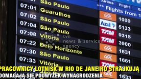 Przylot kibiców na mundial zagrożony? Pracownicy lotnisk w Rio de Janeiro strajkują