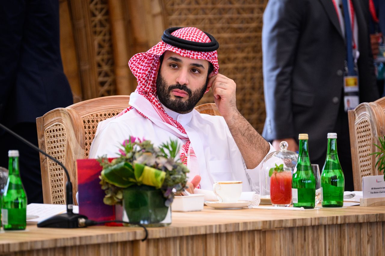 Książę Mohammed bin Salman  podczas szczytu G20