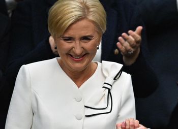 Tak Agata Kornhauser-Duda ubrała się na zaprzysiężenie. "Trudno skrytykować"