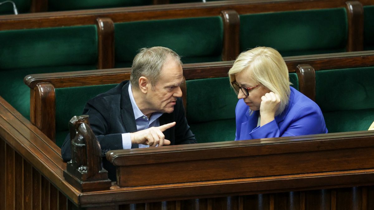 4. posiedzenie Sejmu X kadencji
25.01.2024 Warszawa, 4. posiedzenie Sejmu X kadencji, fot. Tomasz Jastrzebowski/REPORTER
N/z: Donald Tusk, Paulina Hennig-Kloska
Tomasz Jastrzebowski/REPORTER