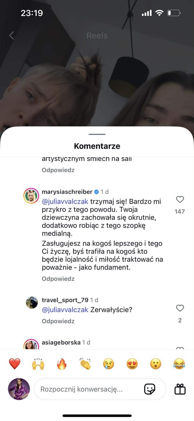 Marianna Schreiber skomentowała rozstanie Zillmann i Walczak