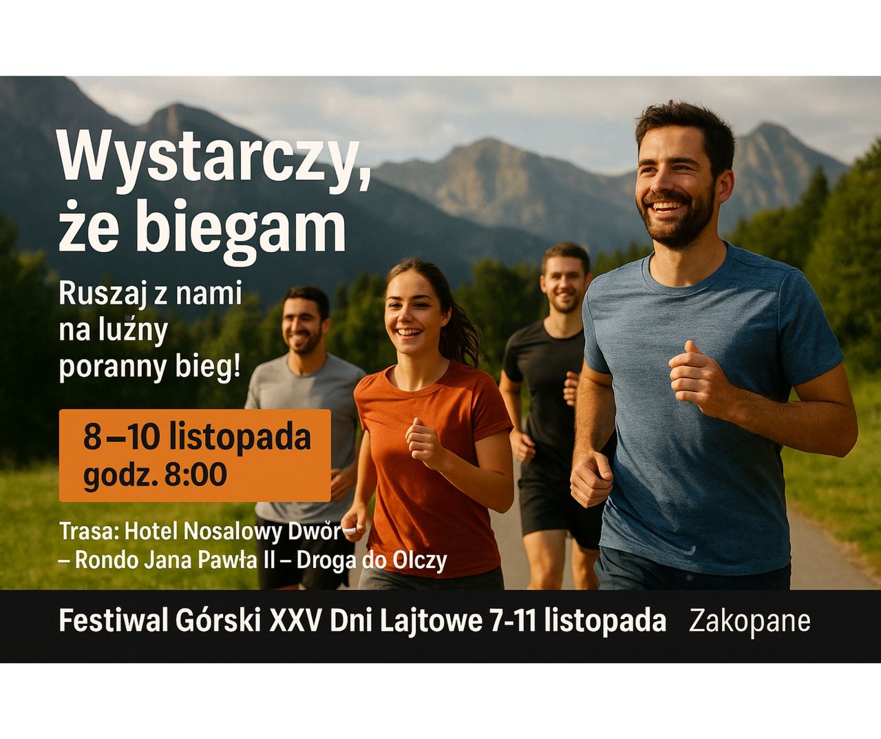 Wystarczy, że biegam – poranny rozruch podczas Dni Lajtowych w Zakopanem