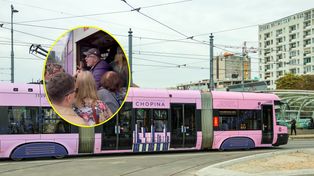 "Jezu, ale obciach". Wideo z warszawskiego tramwaju