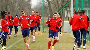Trening Wisły Kraków z Barrientosem i Joviciem