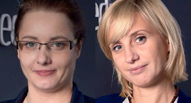 Emilia Muszel i Magdalena Rogalińska w Sparc Media