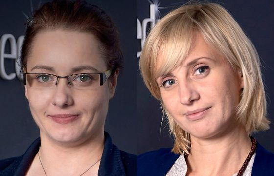 Emilia Muszel i Magdalena Rogalińska w Sparc Media